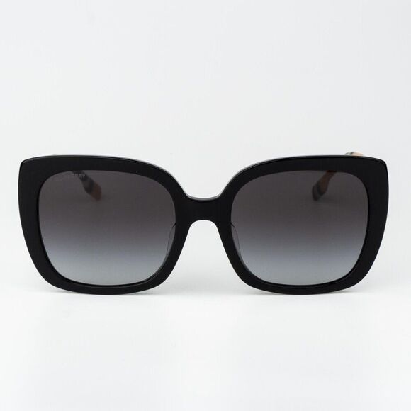 Burberry CAROLL Women Sunglasses Black Grey Gradient Square BE4323F 38538G main image 6